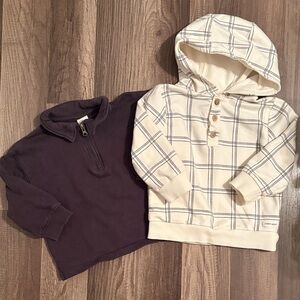 18 Months Grey/ White Hoodie and Pullover Set